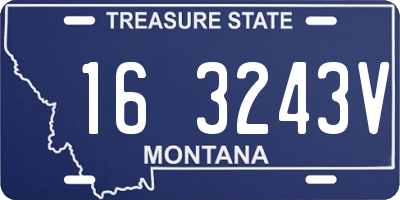 MT license plate 163243V