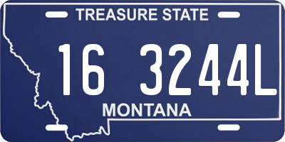 MT license plate 163244L
