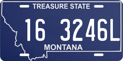 MT license plate 163246L
