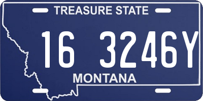 MT license plate 163246Y