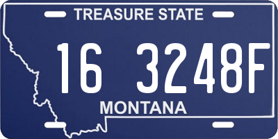 MT license plate 163248F