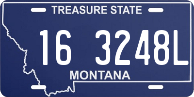 MT license plate 163248L