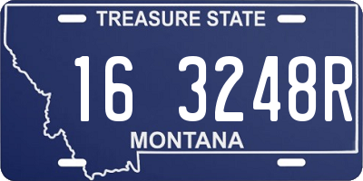 MT license plate 163248R