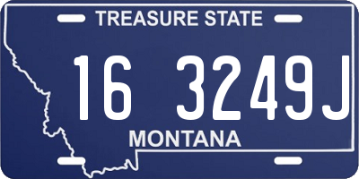 MT license plate 163249J