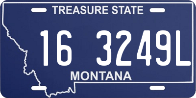 MT license plate 163249L