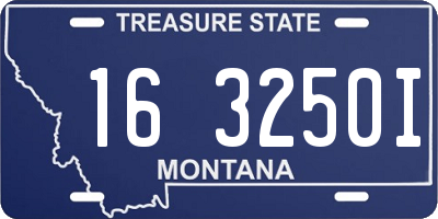 MT license plate 163250I