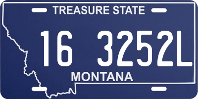 MT license plate 163252L