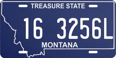 MT license plate 163256L