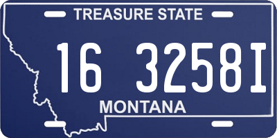 MT license plate 163258I