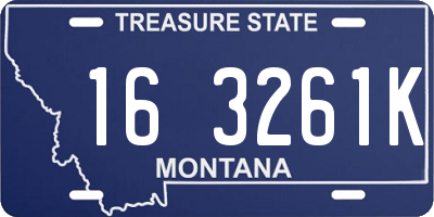 MT license plate 163261K