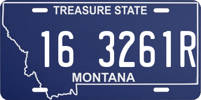 MT license plate 163261R
