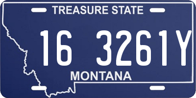 MT license plate 163261Y
