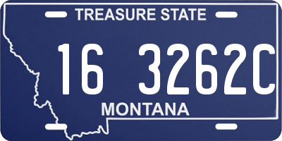 MT license plate 163262C