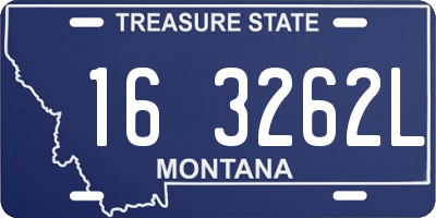 MT license plate 163262L