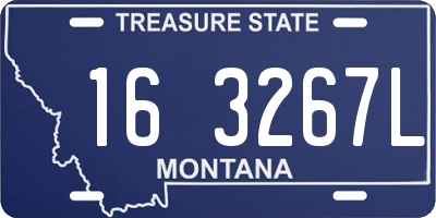 MT license plate 163267L