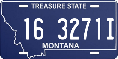 MT license plate 163271I