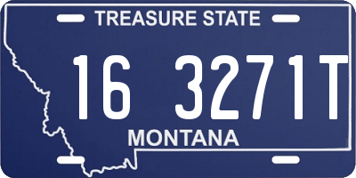 MT license plate 163271T