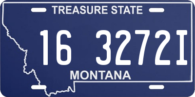 MT license plate 163272I