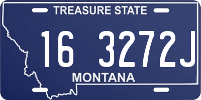 MT license plate 163272J