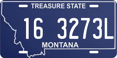 MT license plate 163273L