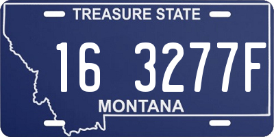 MT license plate 163277F