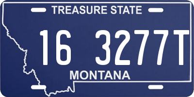 MT license plate 163277T