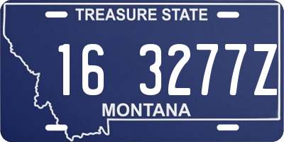 MT license plate 163277Z