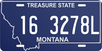 MT license plate 163278L