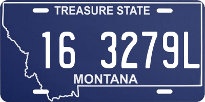 MT license plate 163279L