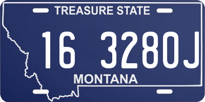 MT license plate 163280J