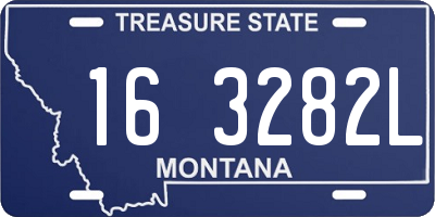MT license plate 163282L