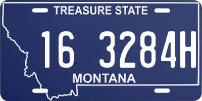 MT license plate 163284H