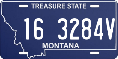 MT license plate 163284V
