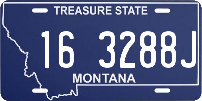 MT license plate 163288J