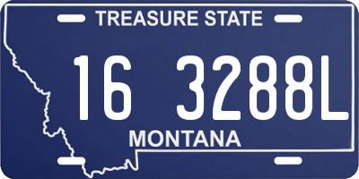 MT license plate 163288L