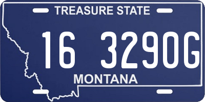 MT license plate 163290G