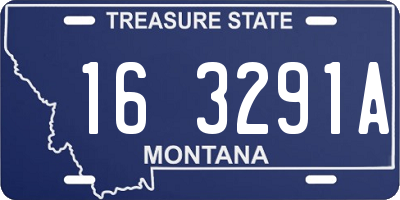 MT license plate 163291A
