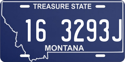 MT license plate 163293J