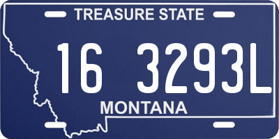 MT license plate 163293L