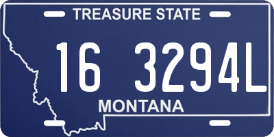 MT license plate 163294L