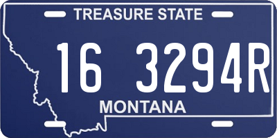 MT license plate 163294R