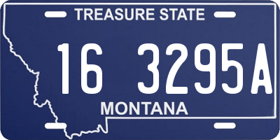 MT license plate 163295A