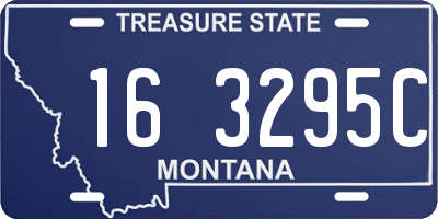 MT license plate 163295C
