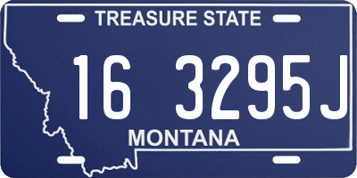 MT license plate 163295J