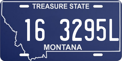 MT license plate 163295L