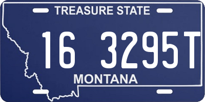 MT license plate 163295T