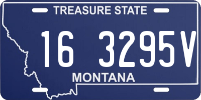 MT license plate 163295V