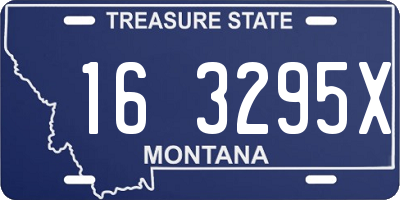 MT license plate 163295X