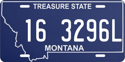 MT license plate 163296L
