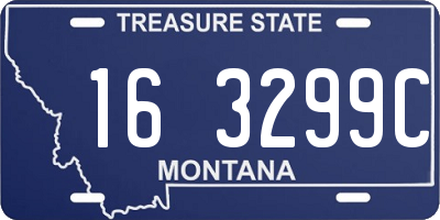 MT license plate 163299C